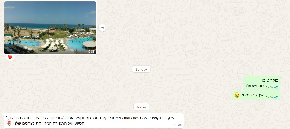 חוות דעת - נופש מושלם שווה כל שקל
